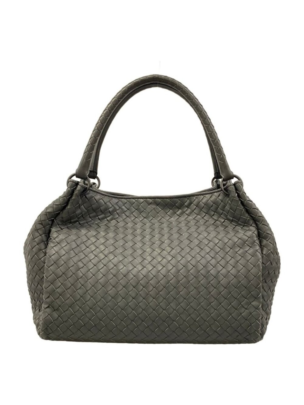 Bottega Veneta Tote Bag Parachute Dark Gray Leather